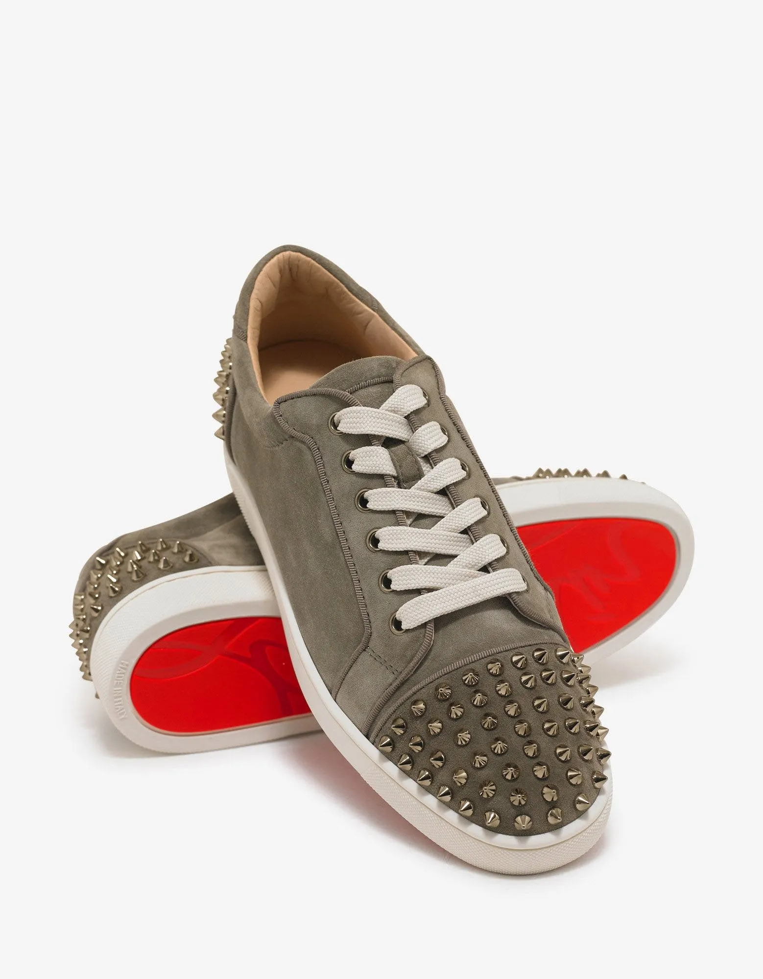 Seavaste 2 Orlato Khaki Suede Leather Trainers