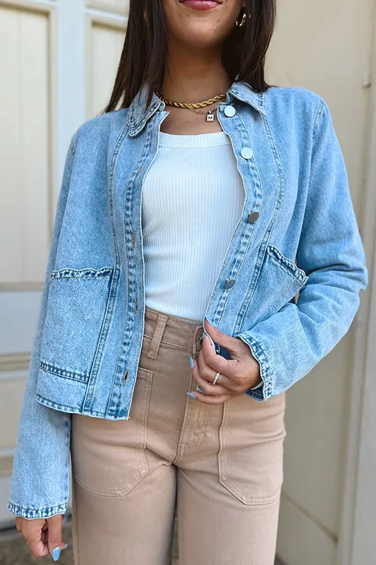 Seriously Scalloped Denim Jacket