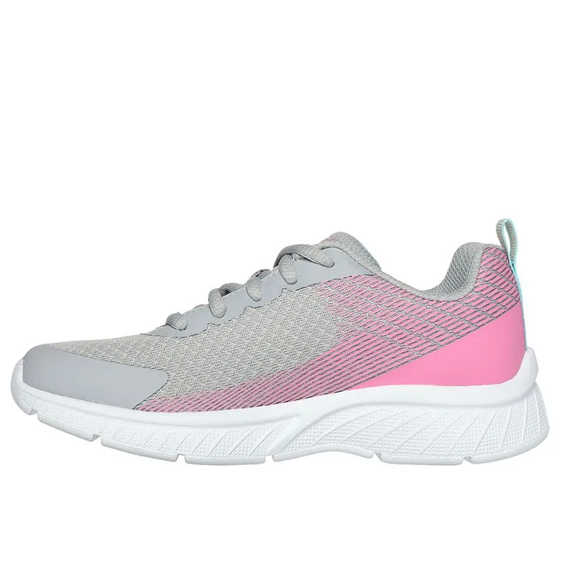 Skechers Kids' Microspec Plus Sprint Youth Trainers Grey / Pink - SS24