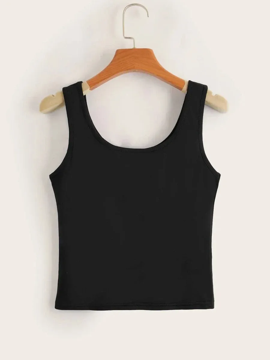 Sleeveless Top Crop