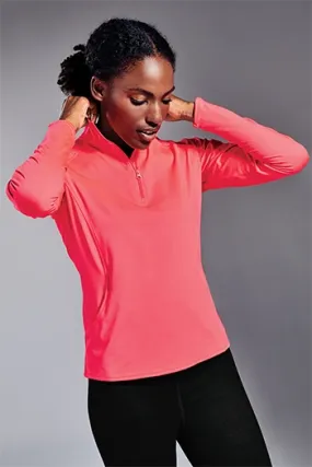 Sport-Tek - Ladies Sport-Wick  Stretch 1/2-Zip Pullover. LST850