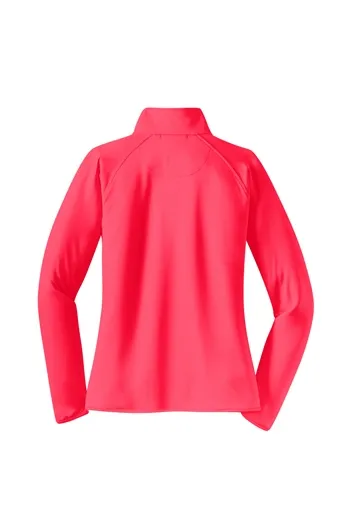 Sport-Tek - Ladies Sport-Wick  Stretch 1/2-Zip Pullover. LST850