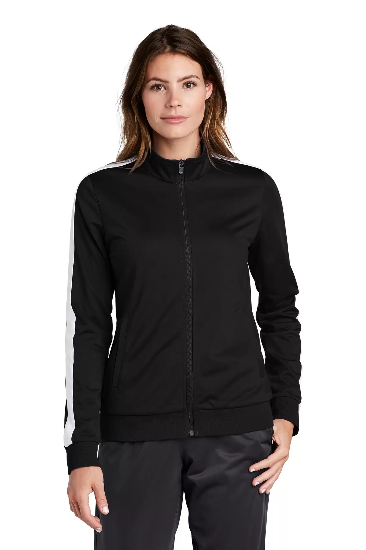 Sport Tek LST94 Sport-Tek    Ladies Tricot Track Jacket SKU: LST94