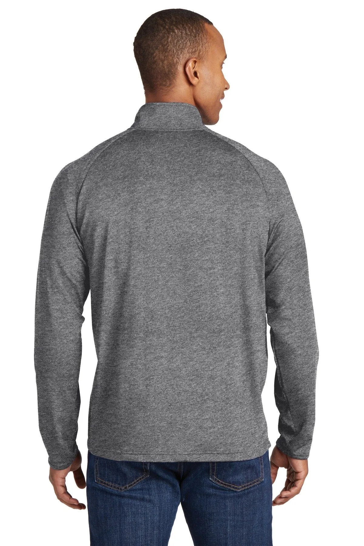 Sport-Tek Sport-Wick Stretch 1/2-Zip Pullover ST850 Charcoal Grey Heather [Horton Group]