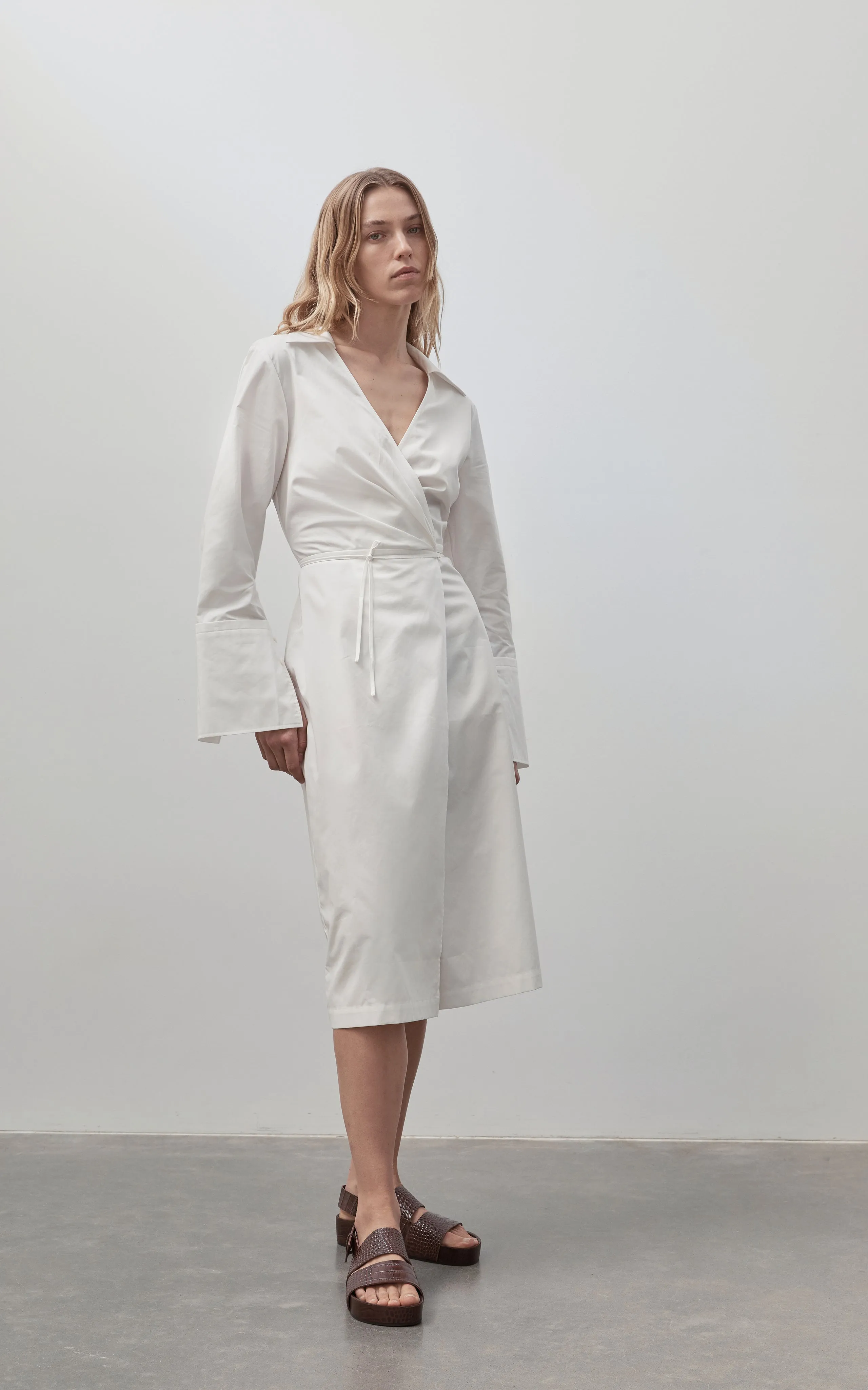 St Agni Wrap Dress - White