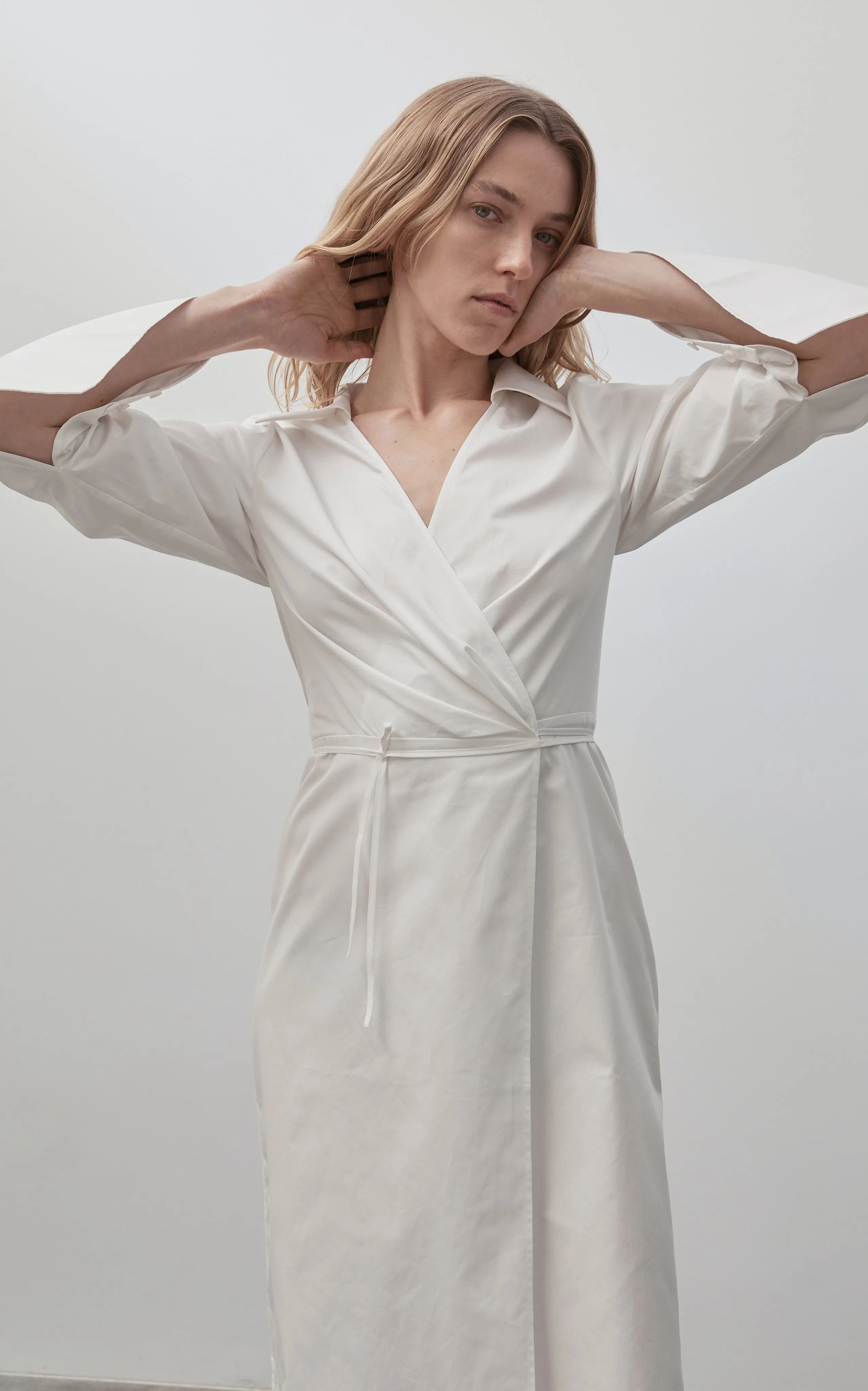 St Agni Wrap Dress - White