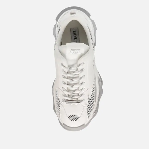 Steve Madden Zoomz Mesh and Faux Leather-Blend Trainers