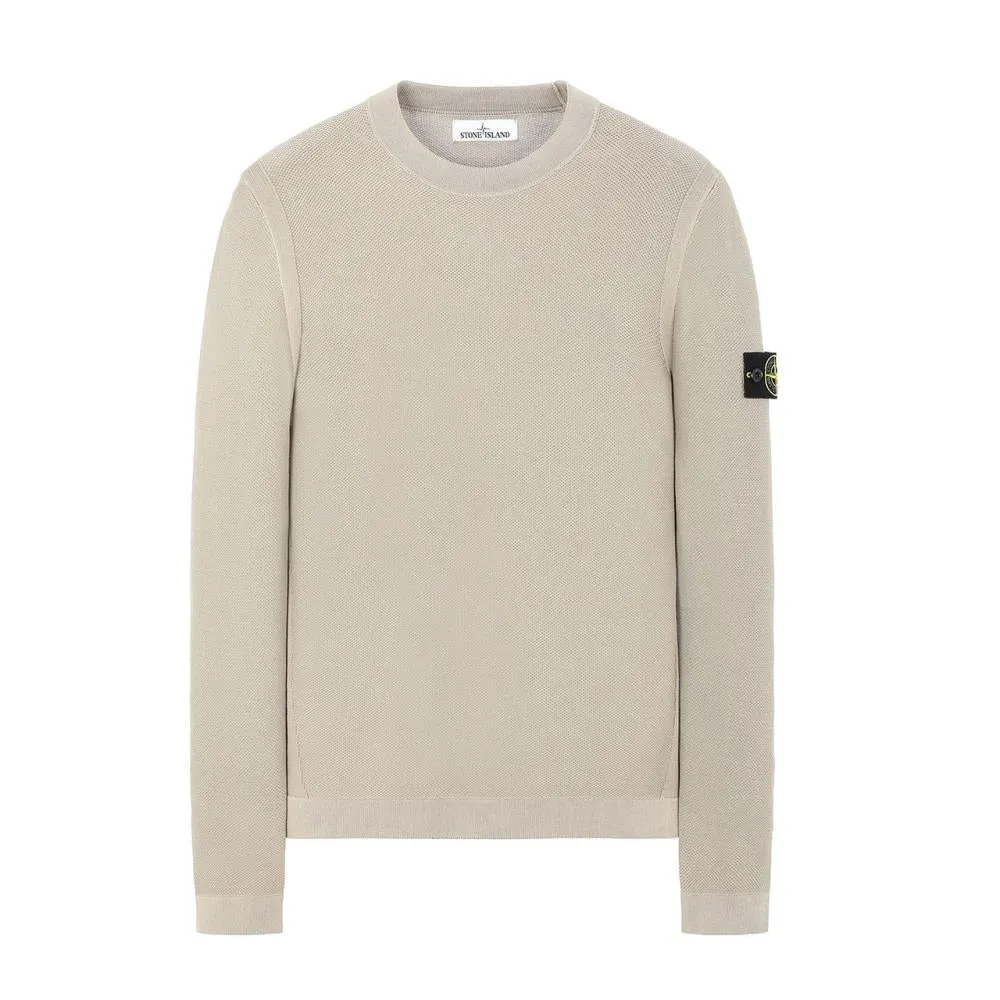 Stone Island Pigment DYE Knit Pullover (Dark Beige)