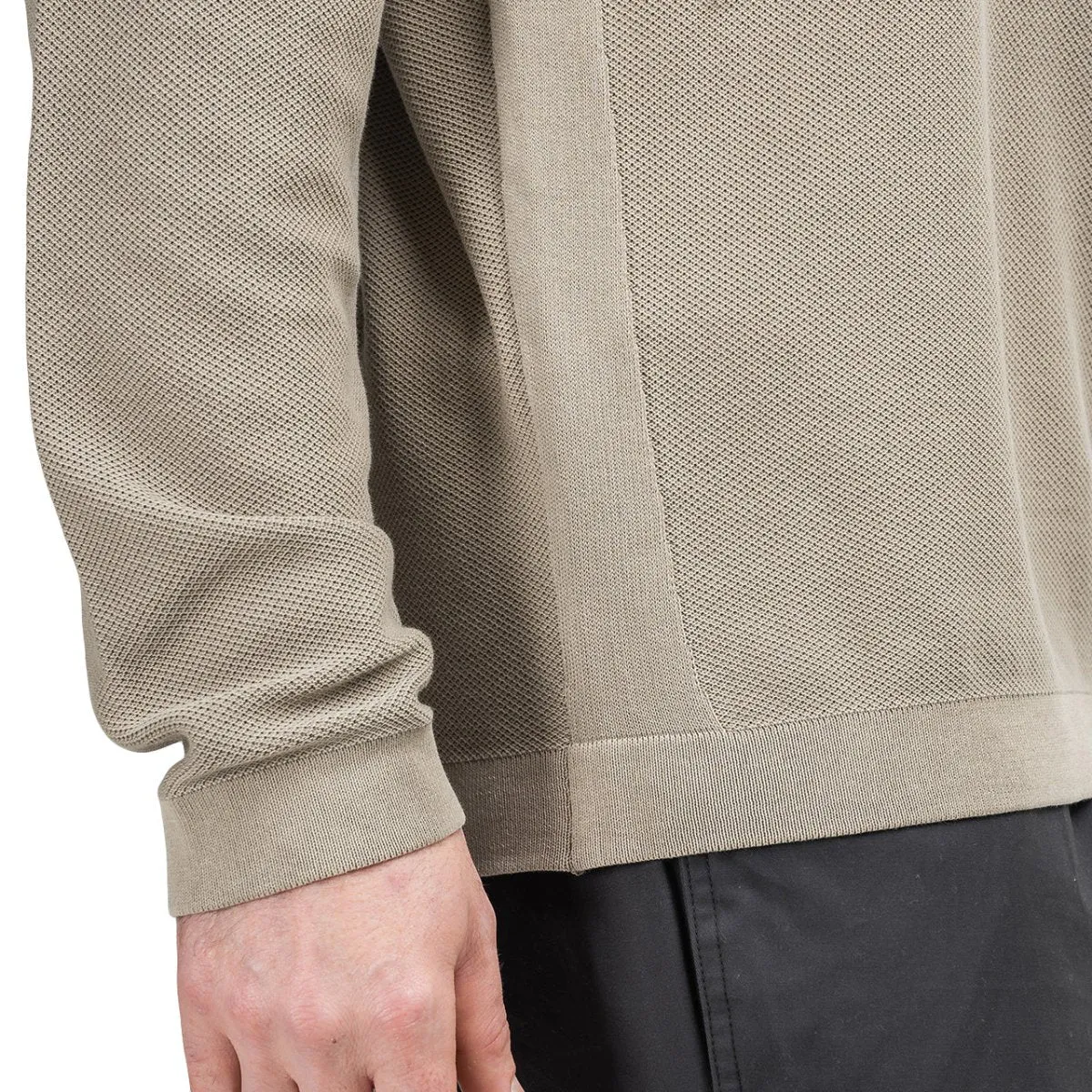 Stone Island Pigment DYE Knit Pullover (Dark Beige)