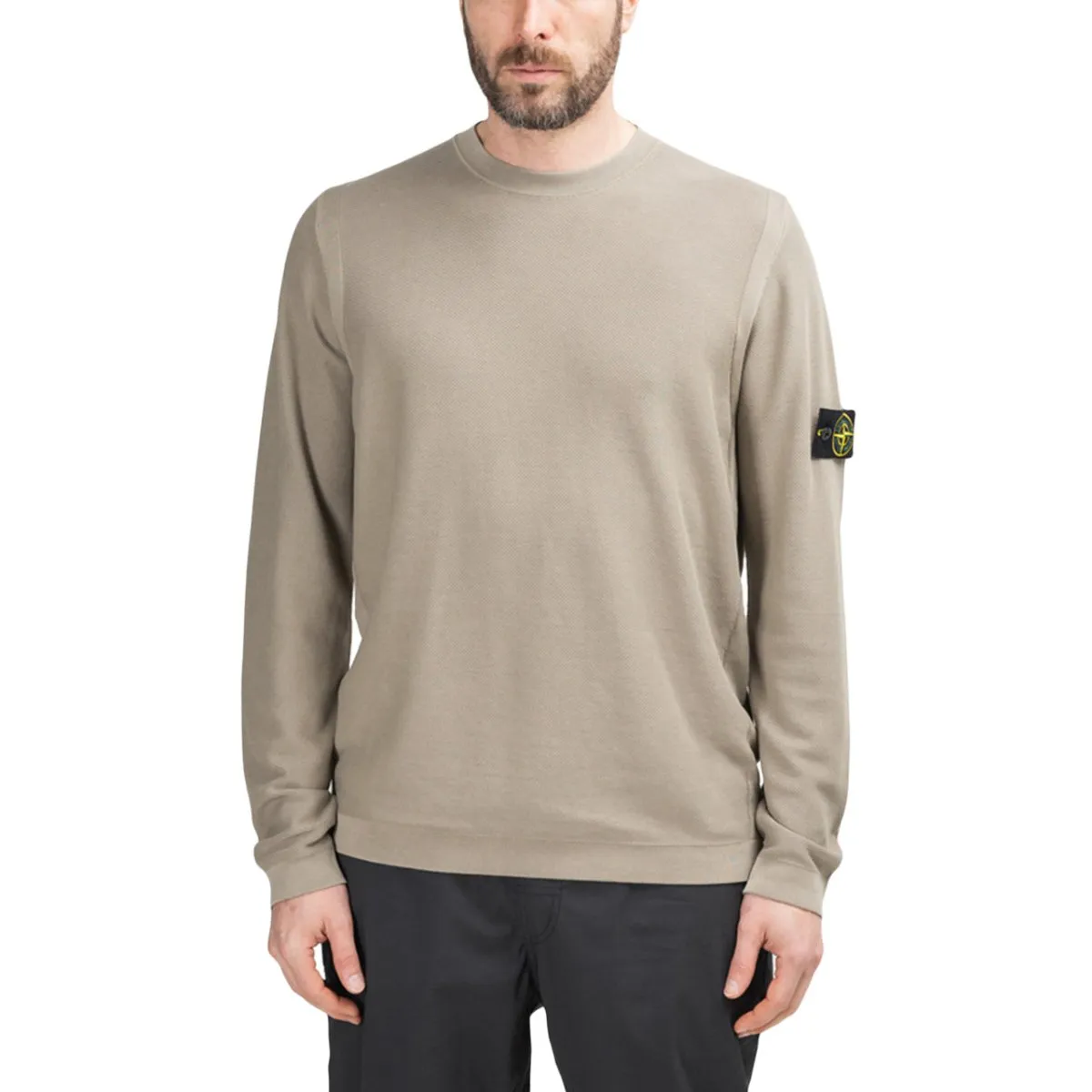 Stone Island Pigment DYE Knit Pullover (Dark Beige)