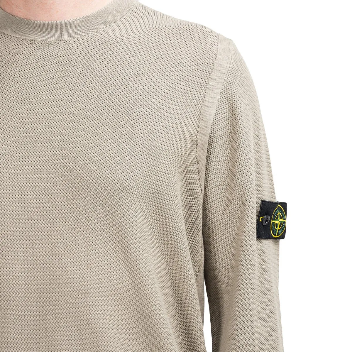 Stone Island Pigment DYE Knit Pullover (Dark Beige)