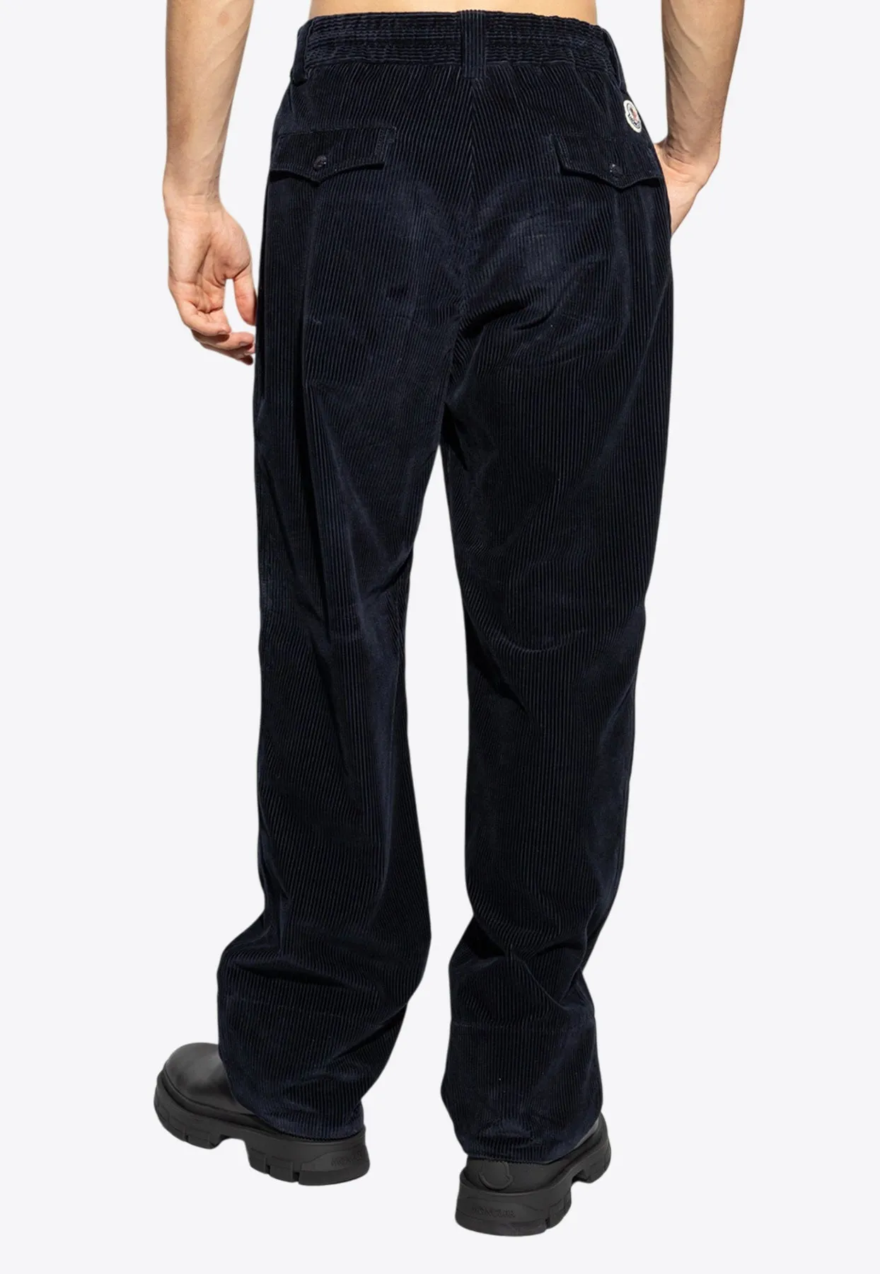 Straight-Leg Corduroy Pants