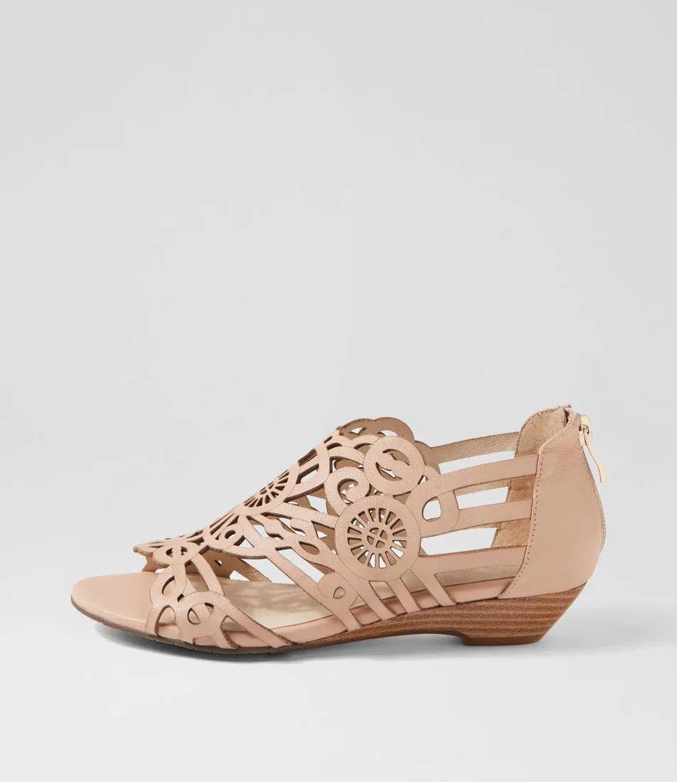 SUPERSOFT Baysidey Dark Nude Leather Sandals