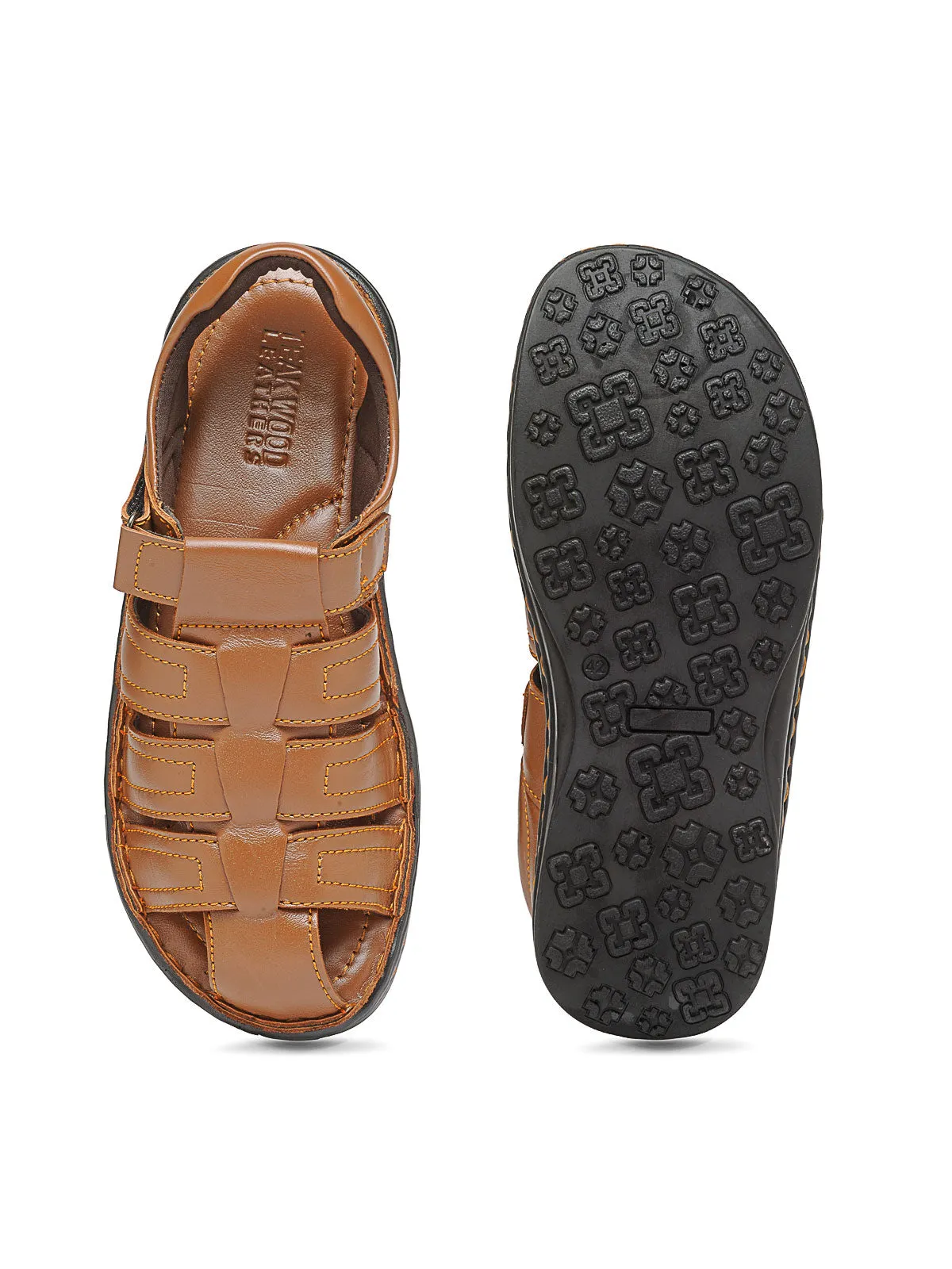 Teakwood Men's Real Leather Sandals