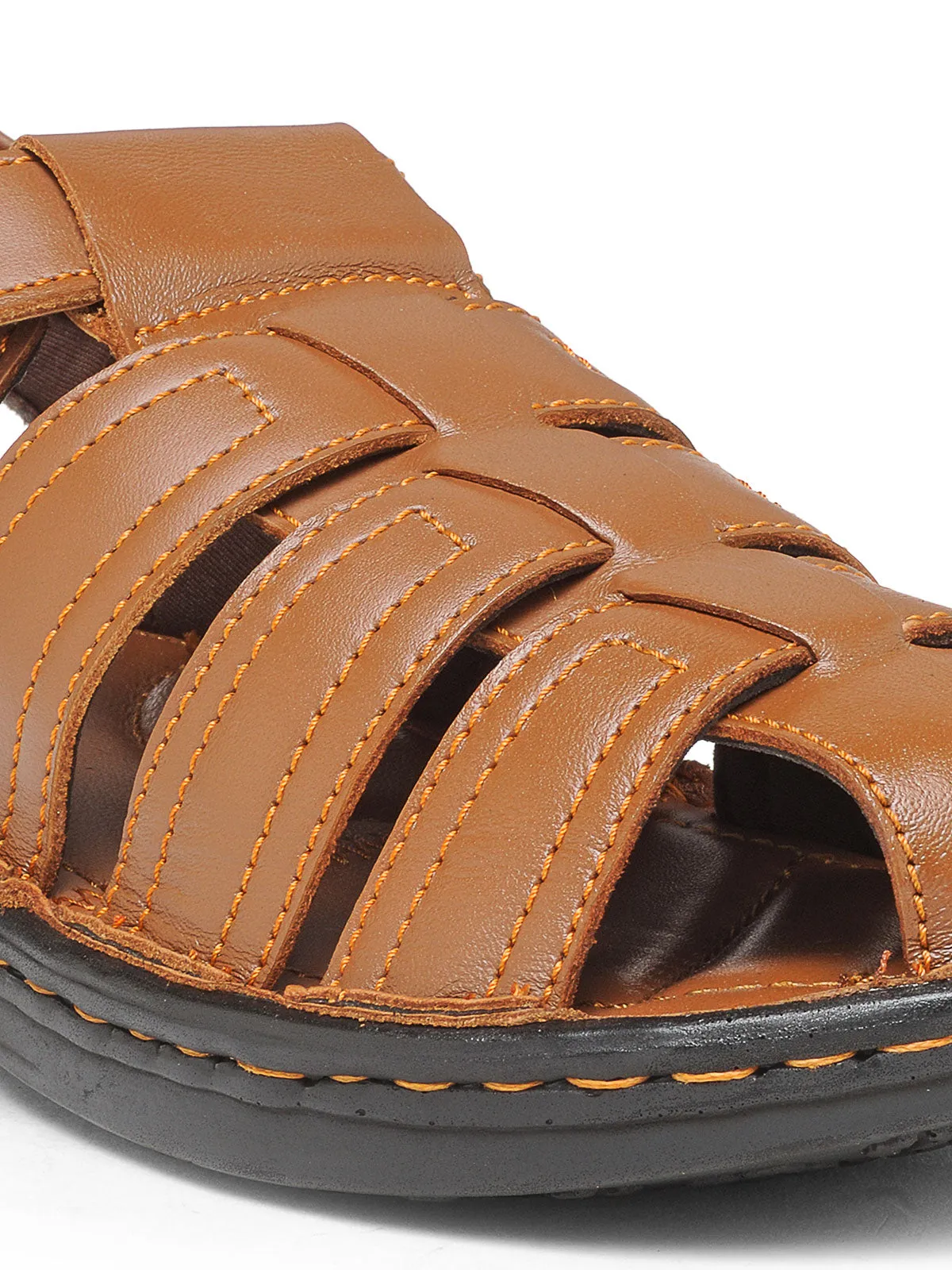 Teakwood Men's Real Leather Sandals