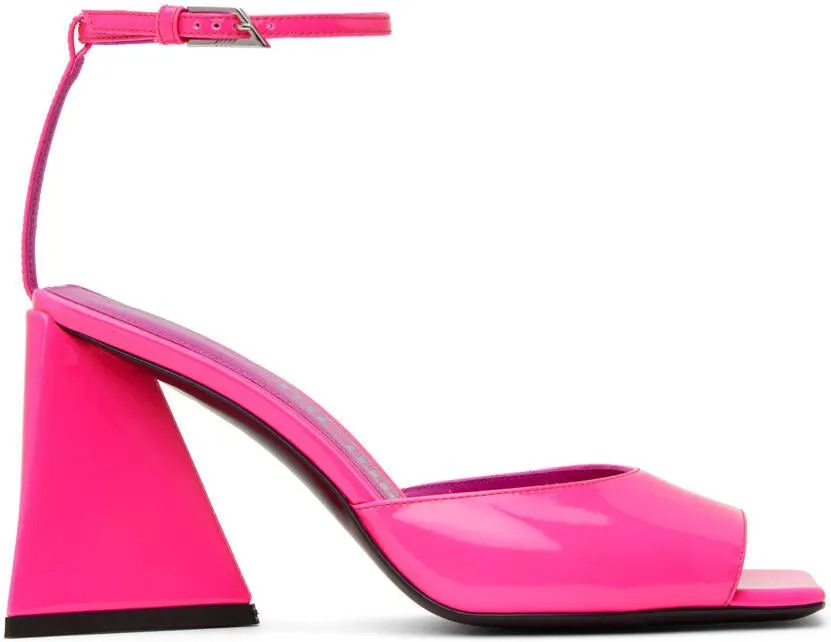 The Attico Pink Piper Heeled Sandals