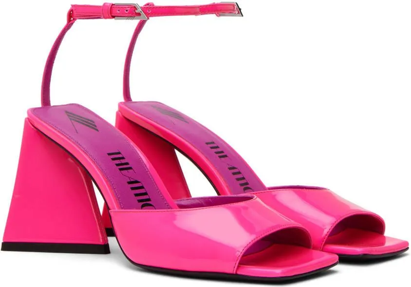 The Attico Pink Piper Heeled Sandals