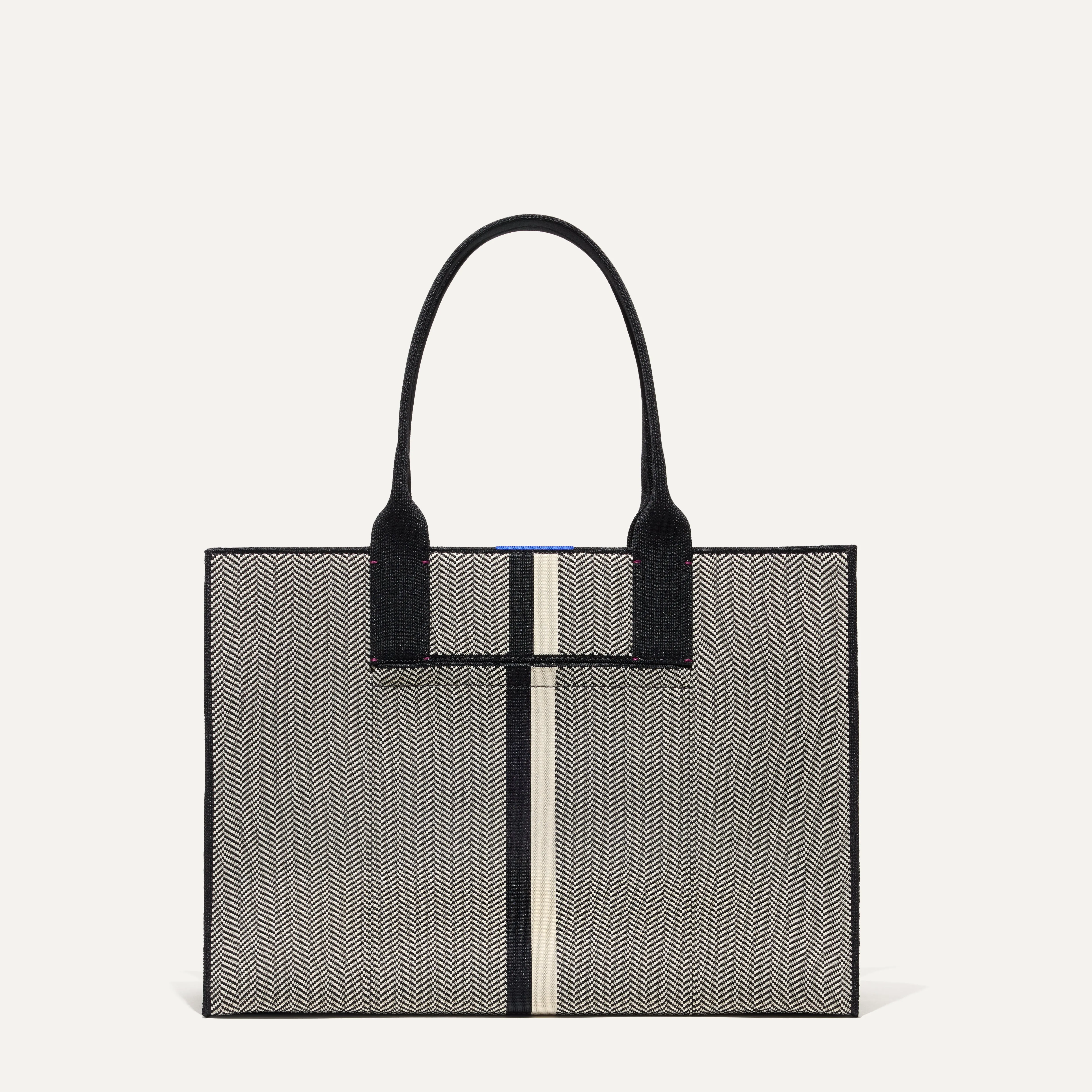 The Classic Tote in Mist Herringbone