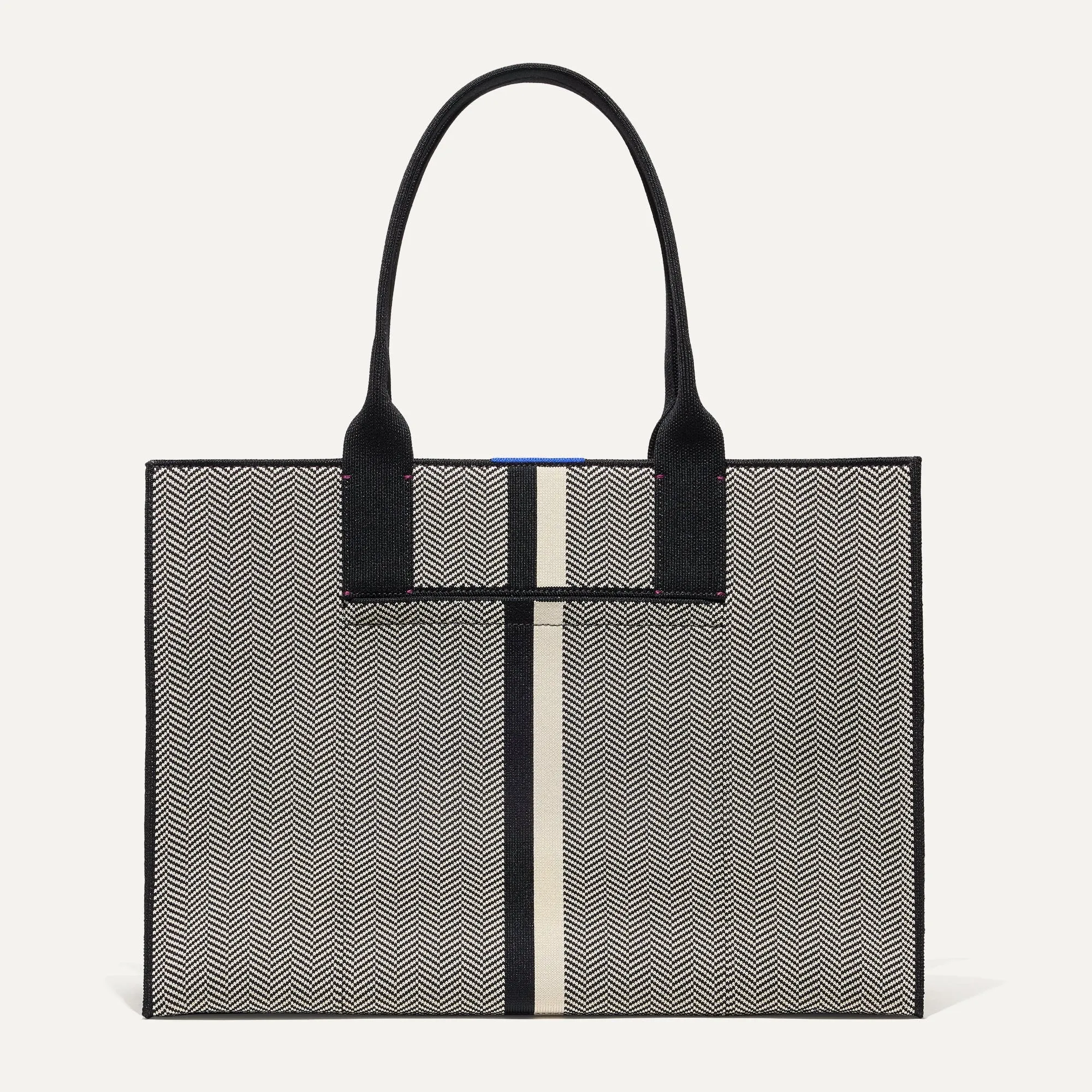 The Classic Tote in Mist Herringbone