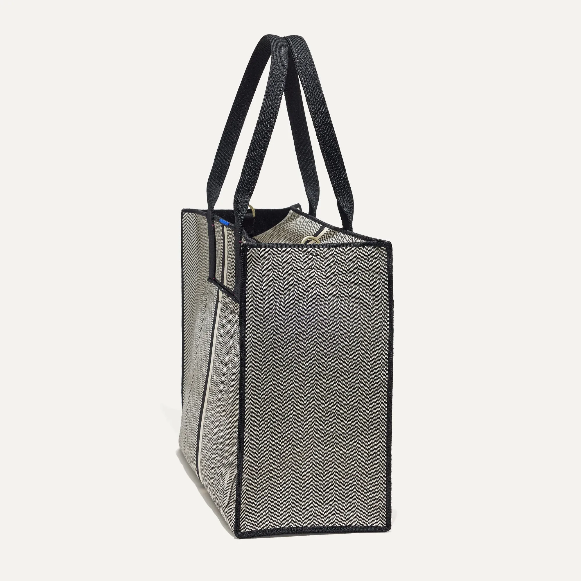 The Classic Tote in Mist Herringbone