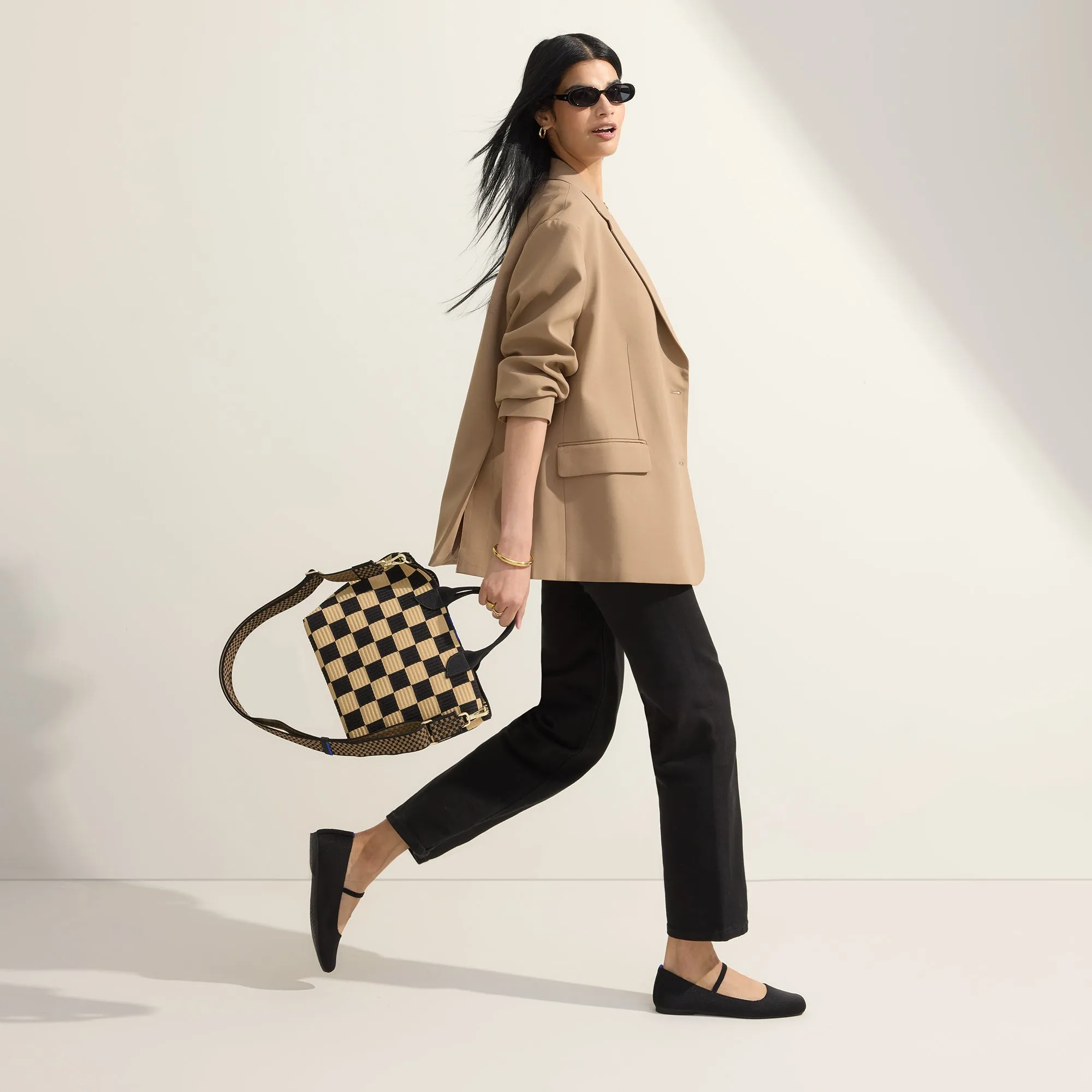 The Lightweight Petite Tote in Checker Classic