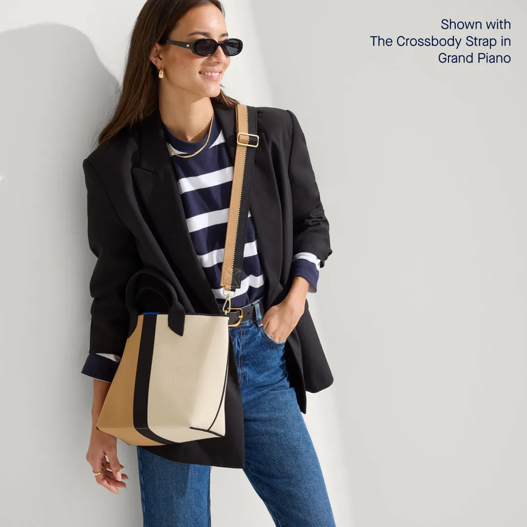 The Lightweight Petite Tote in Piano Stripe