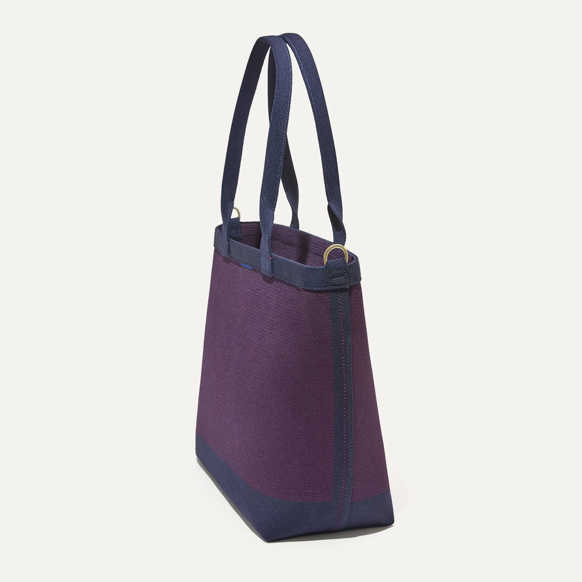 The Lightweight Zip Tote in Dark Aubergine