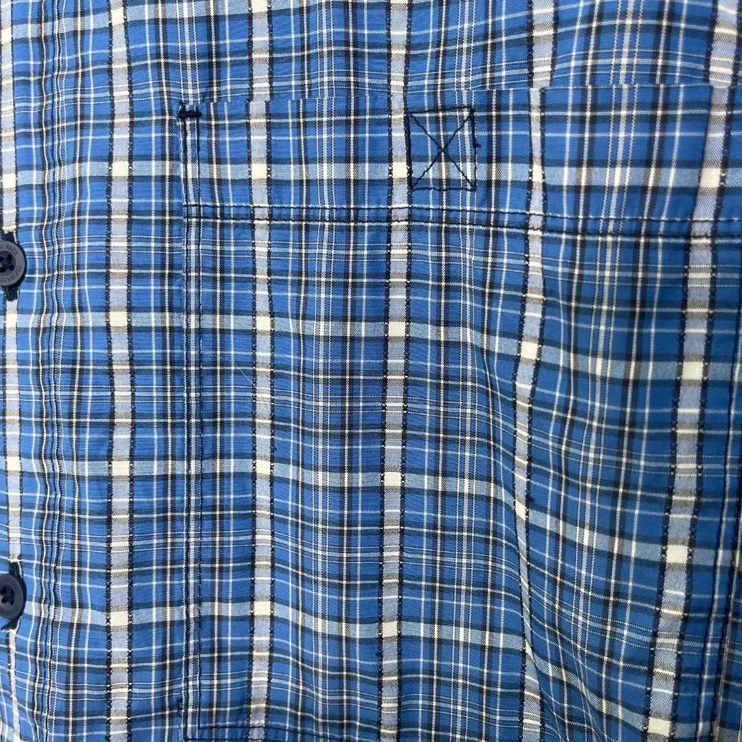 The North Face Blue Check Shirt - VintageVera