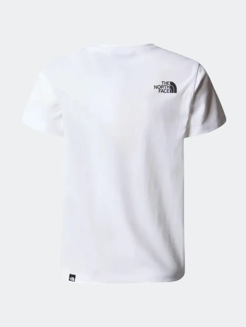 The North Face Easy Boys Lifestyle T-Shirt White/Asphalt Grey