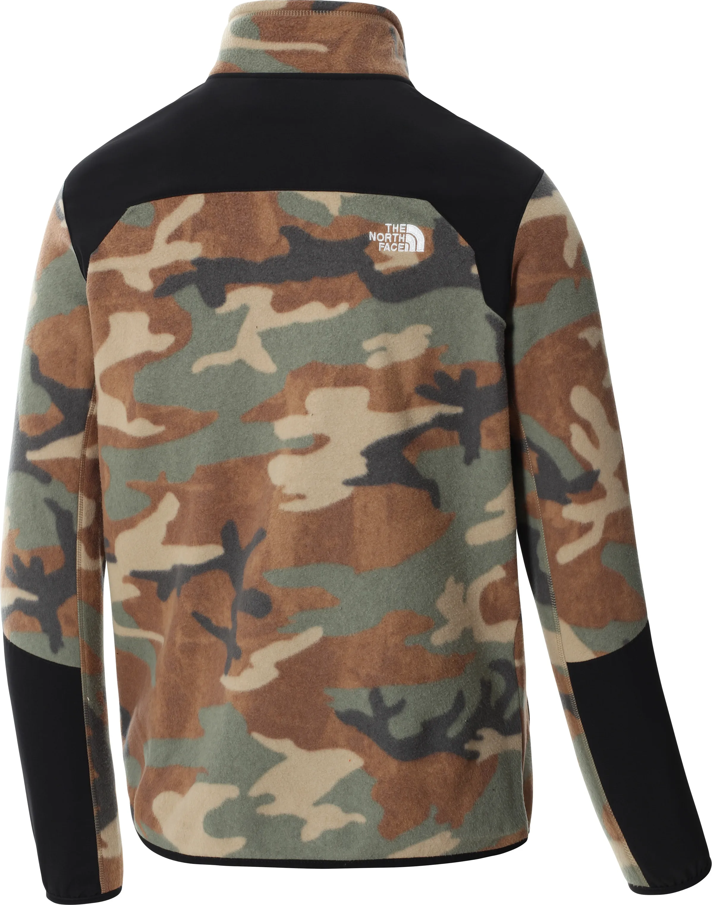 The North Face Men's Glacier Pro Full-Zip Fleece Kelp Tan TNF Camo Print/TNF Black | Buy The North Face Men's Glacier 