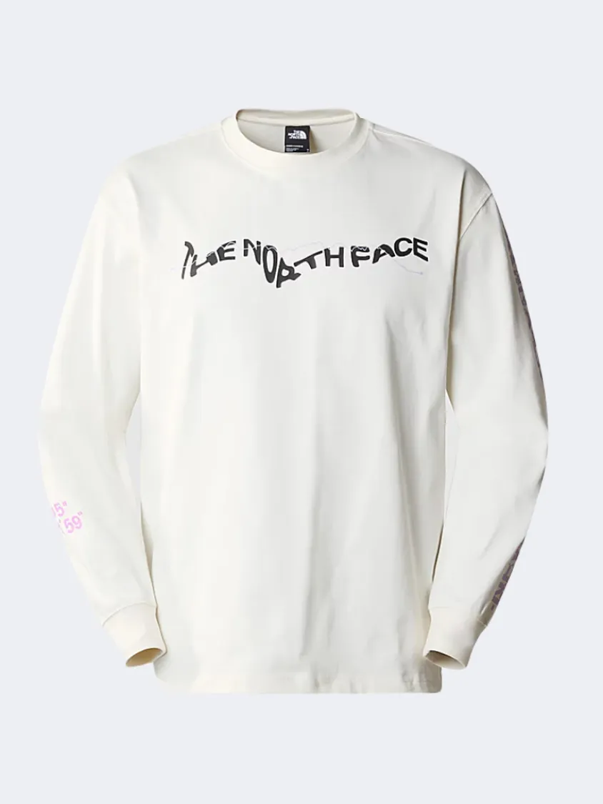 The North Face Nse Graphic Men Lifestyle Long Sleeve White Dune