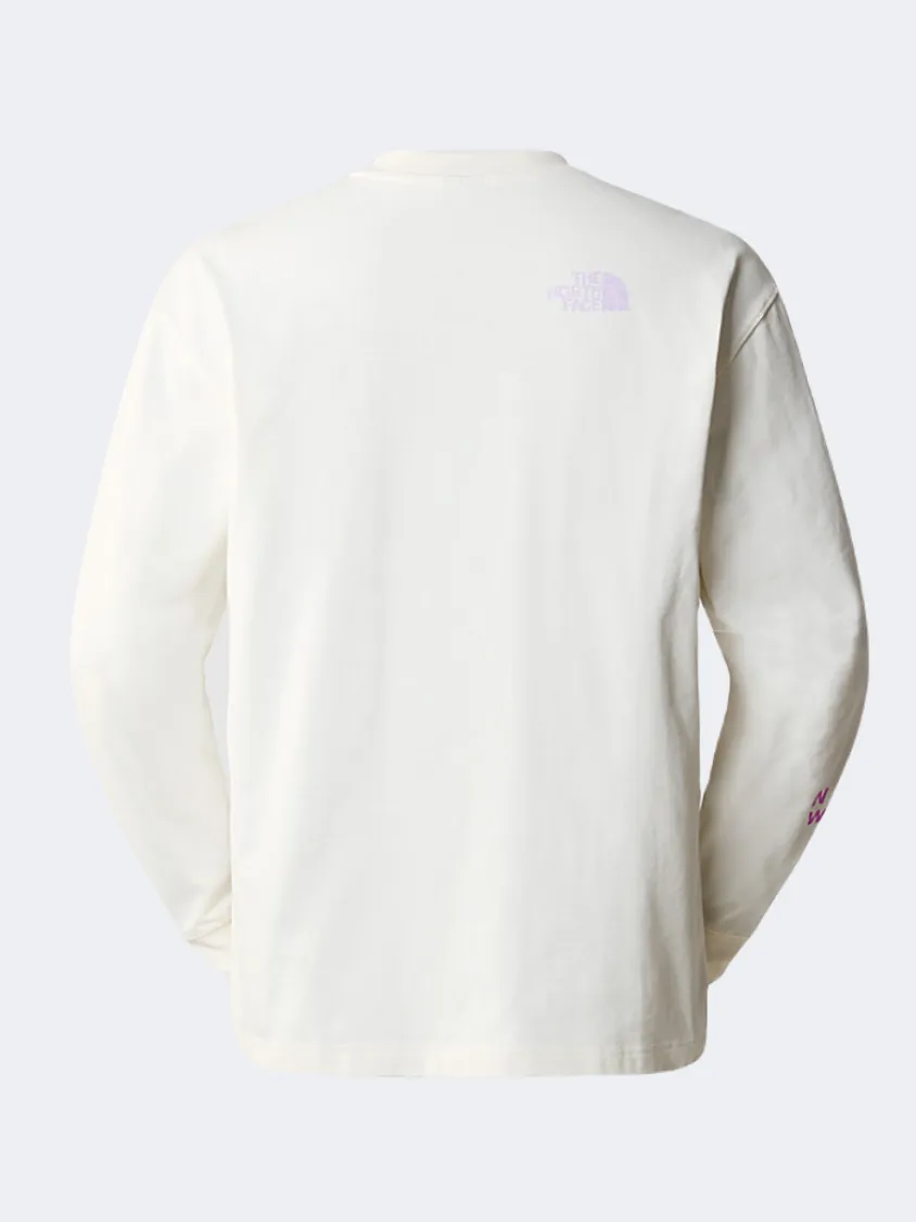 The North Face Nse Graphic Men Lifestyle Long Sleeve White Dune