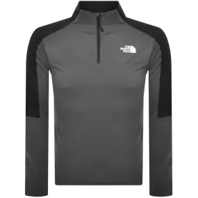 The North Face Quarter Zip T Shirt Grey