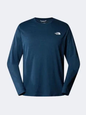 The North Face Reaxion Amp Men Hiking Long Sleeve Blue/Dark Heather