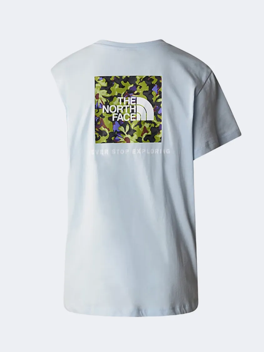 The North Face Relaxed Redbox Women Lifestyle T-Shirt Blue/Astro Lime