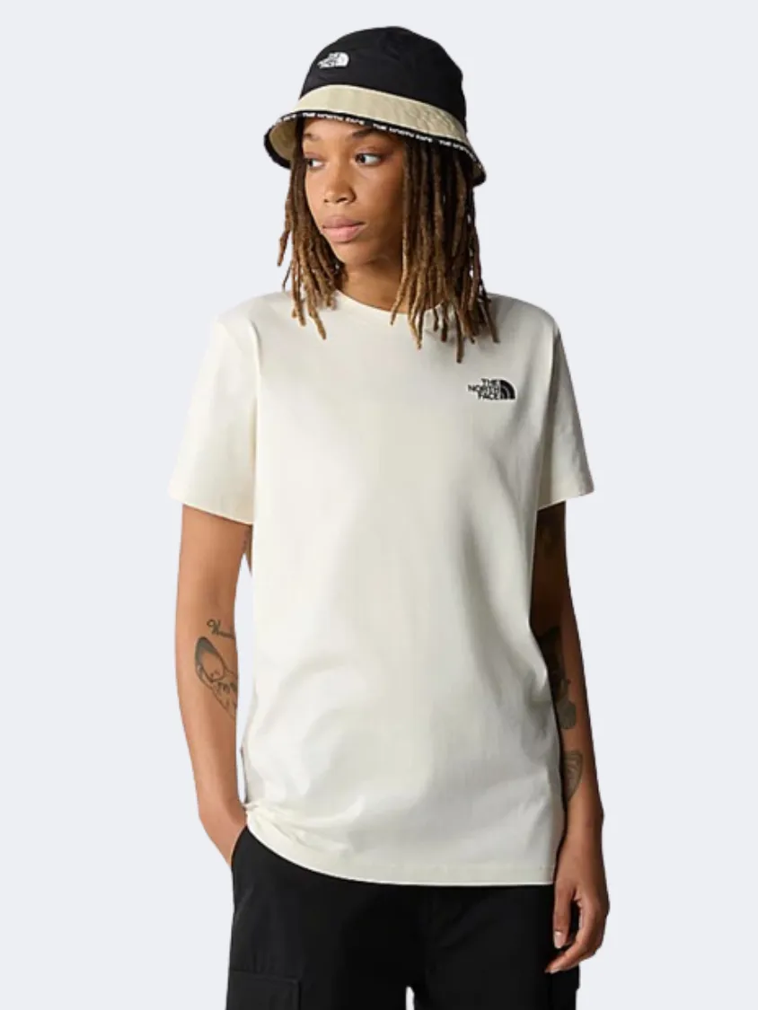 The North Face Relaxed Redbox Women Lifestyle T-Shirt White Dune