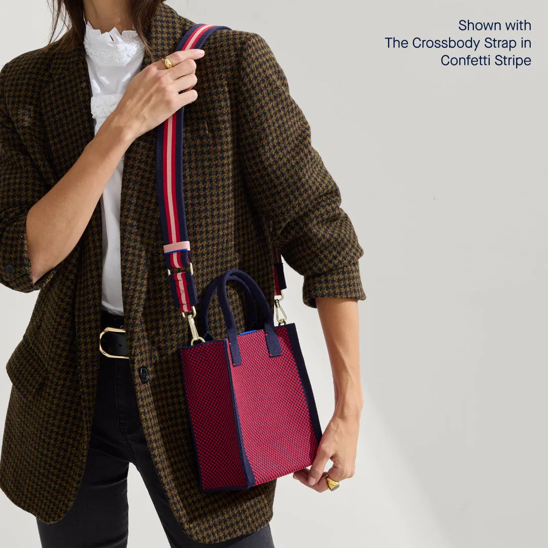 The Petite Classic Tote in Cherry Micro Check