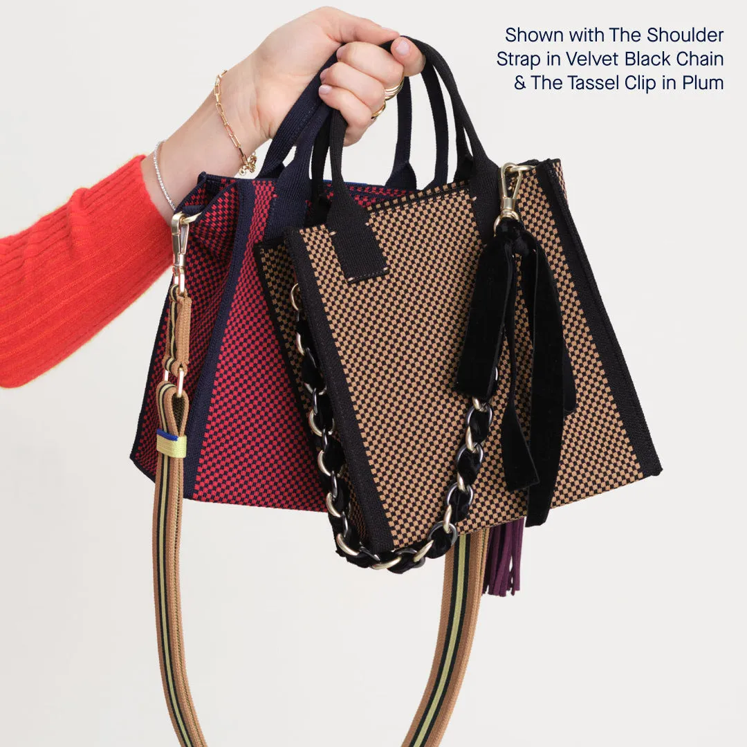 The Petite Classic Tote in Wren Micro Check