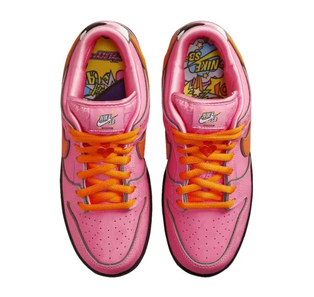 The powerpuff girls x nike sb dunk low blossom