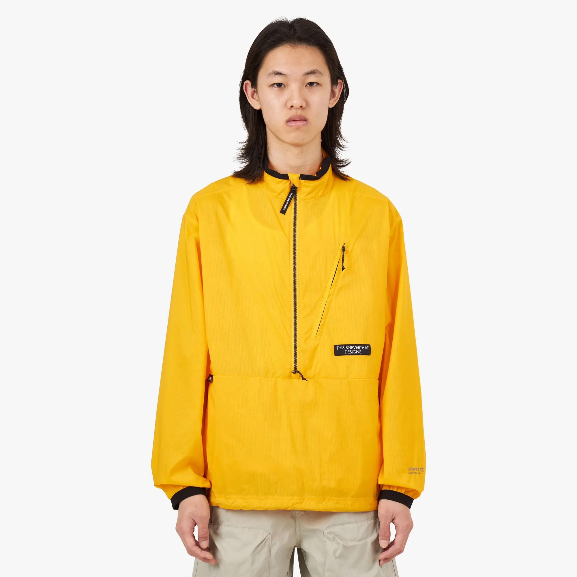 thisisneverthat PERTEX Half Zip Pullover / Yellow