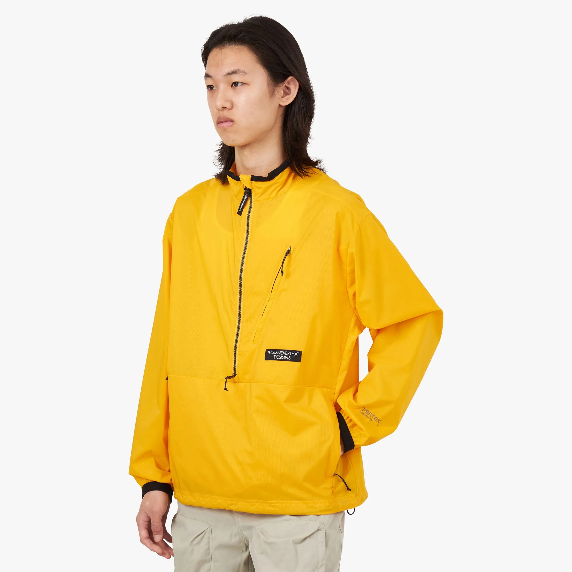 thisisneverthat PERTEX Half Zip Pullover / Yellow