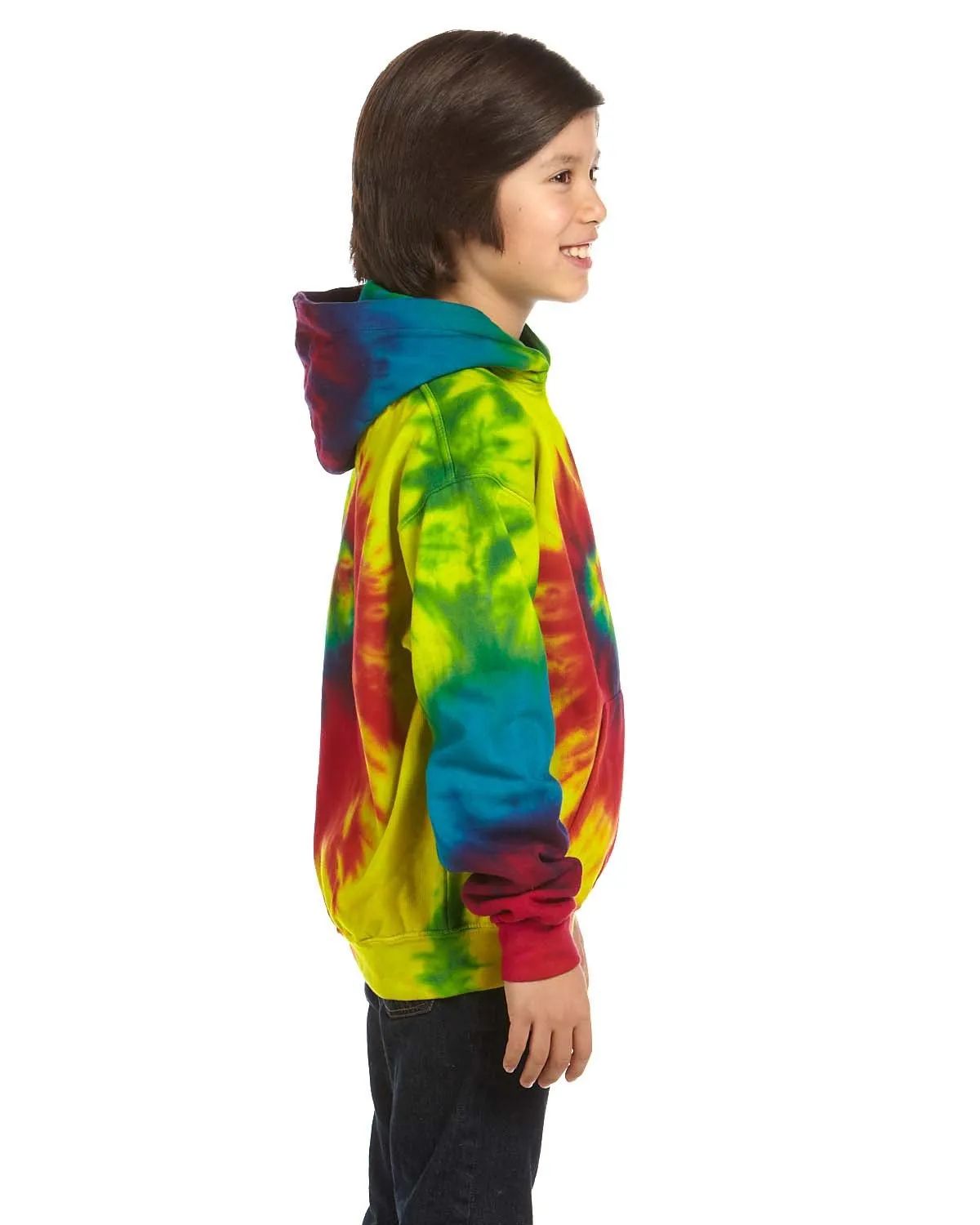 Tie-Dye CD877Y Youth 8.5 oz Pullover Hooded Sweatshirt SKU: CD877Y