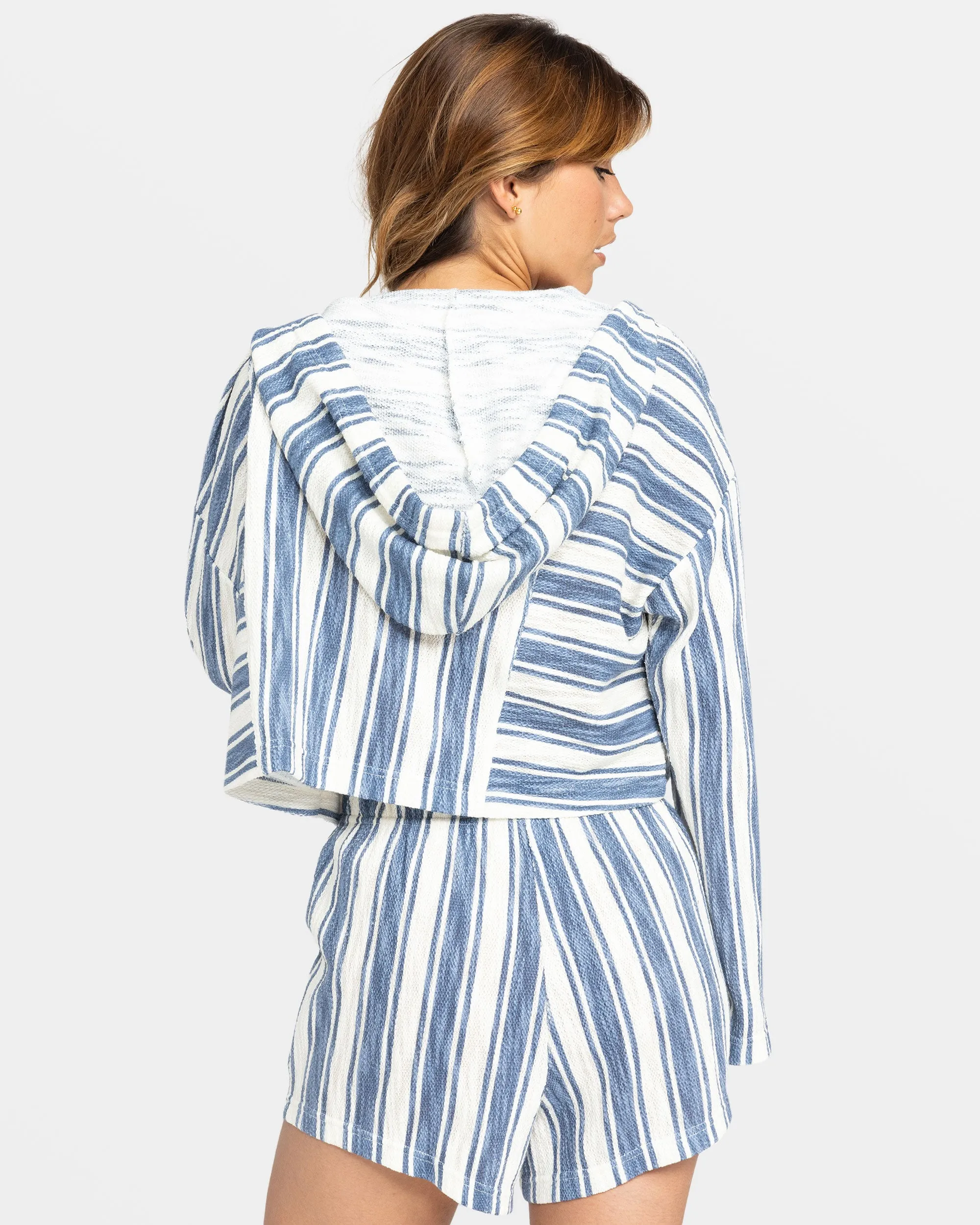 Todos Santos Oversized Hoodie - Wild Wind Sandy Stripe