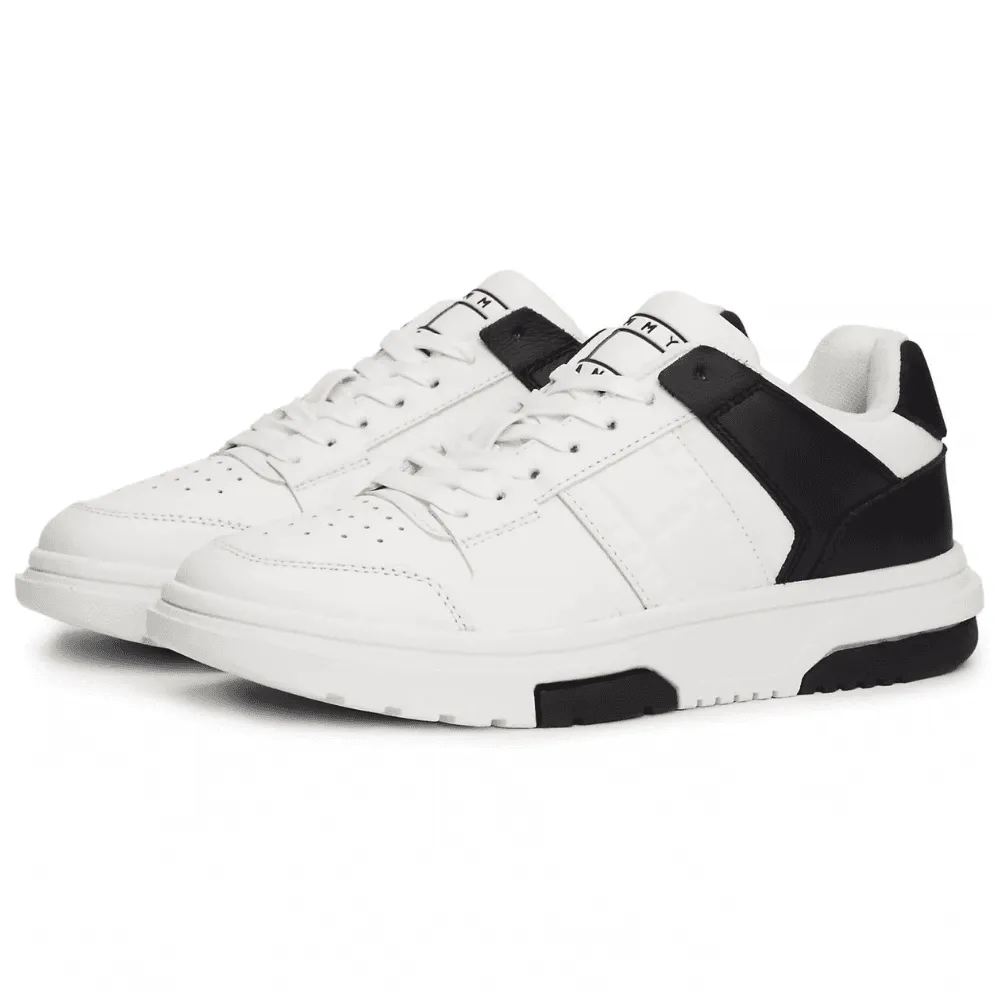 Tommy Hilfiger The Brooklyn Mixed Texture Trainers in Black