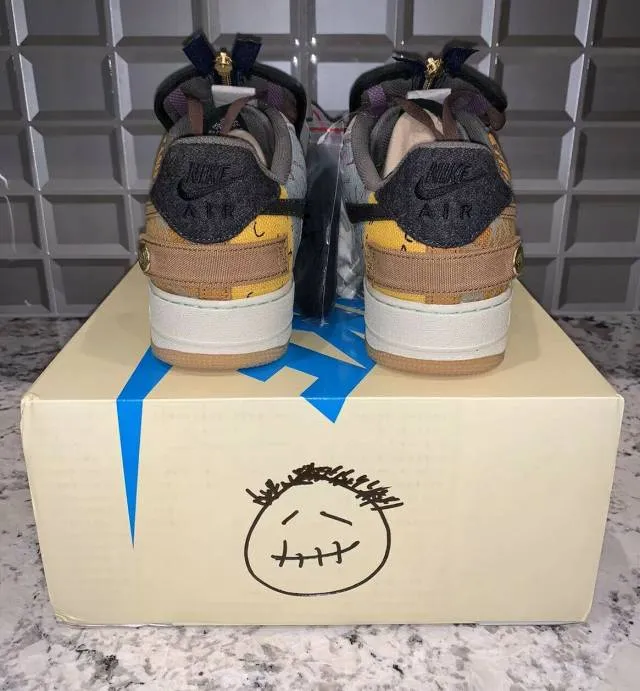 Travis scott x nike air force 1 low cactus jack