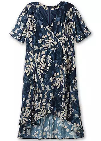 Tropical Print Wrap Dress by Sheego | Look Again