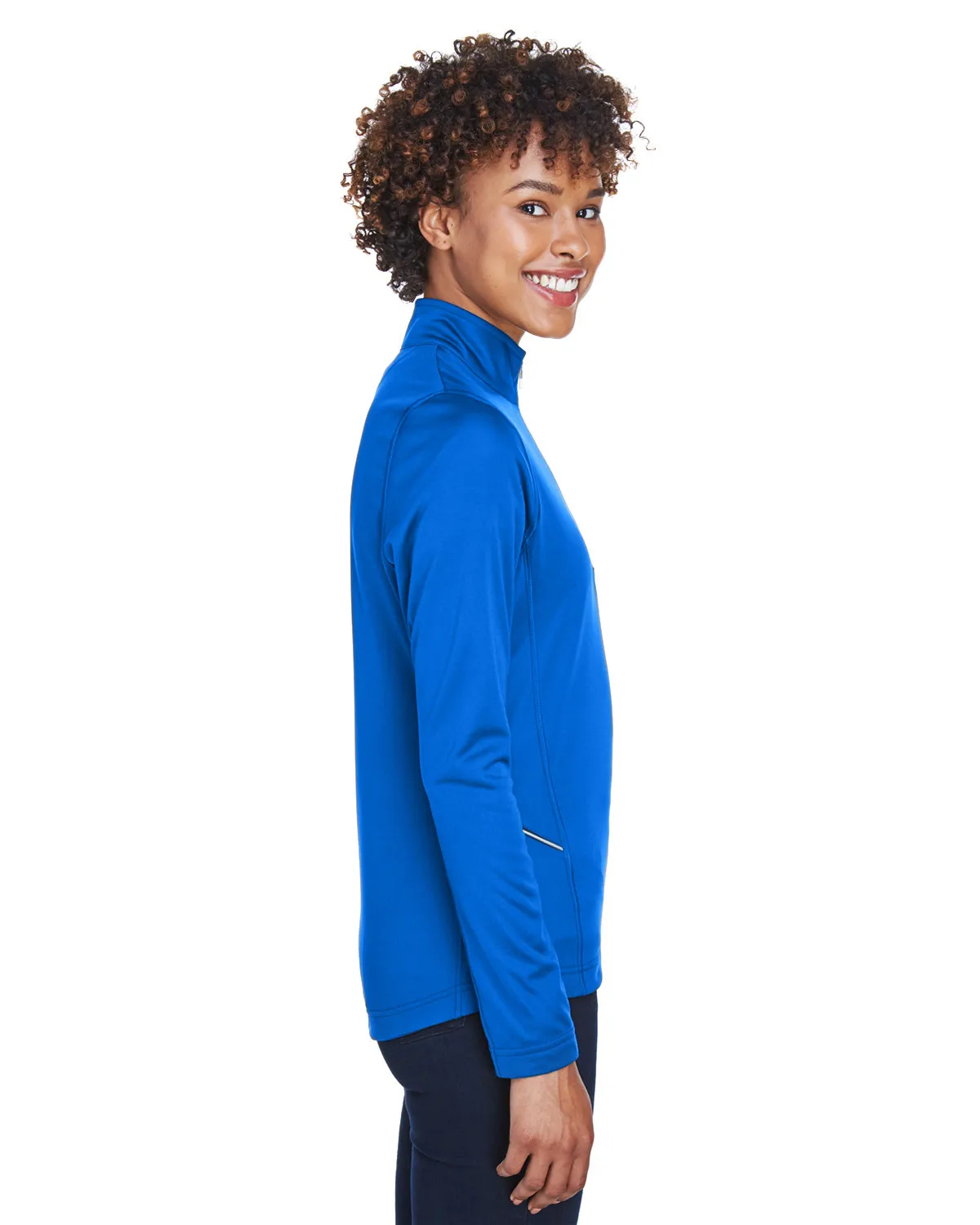 UltraClub 8230L Ladies' Cool & Dry Sport Quarter-Zip Pullover SKU: 8230L