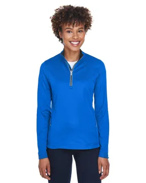 UltraClub 8230L Ladies' Cool & Dry Sport Quarter-Zip Pullover SKU: 8230L