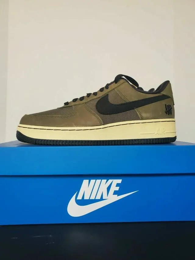 Undefeated nike air force 1 low ballistic dunk af1 4-13 cargo khaki dh3064-300