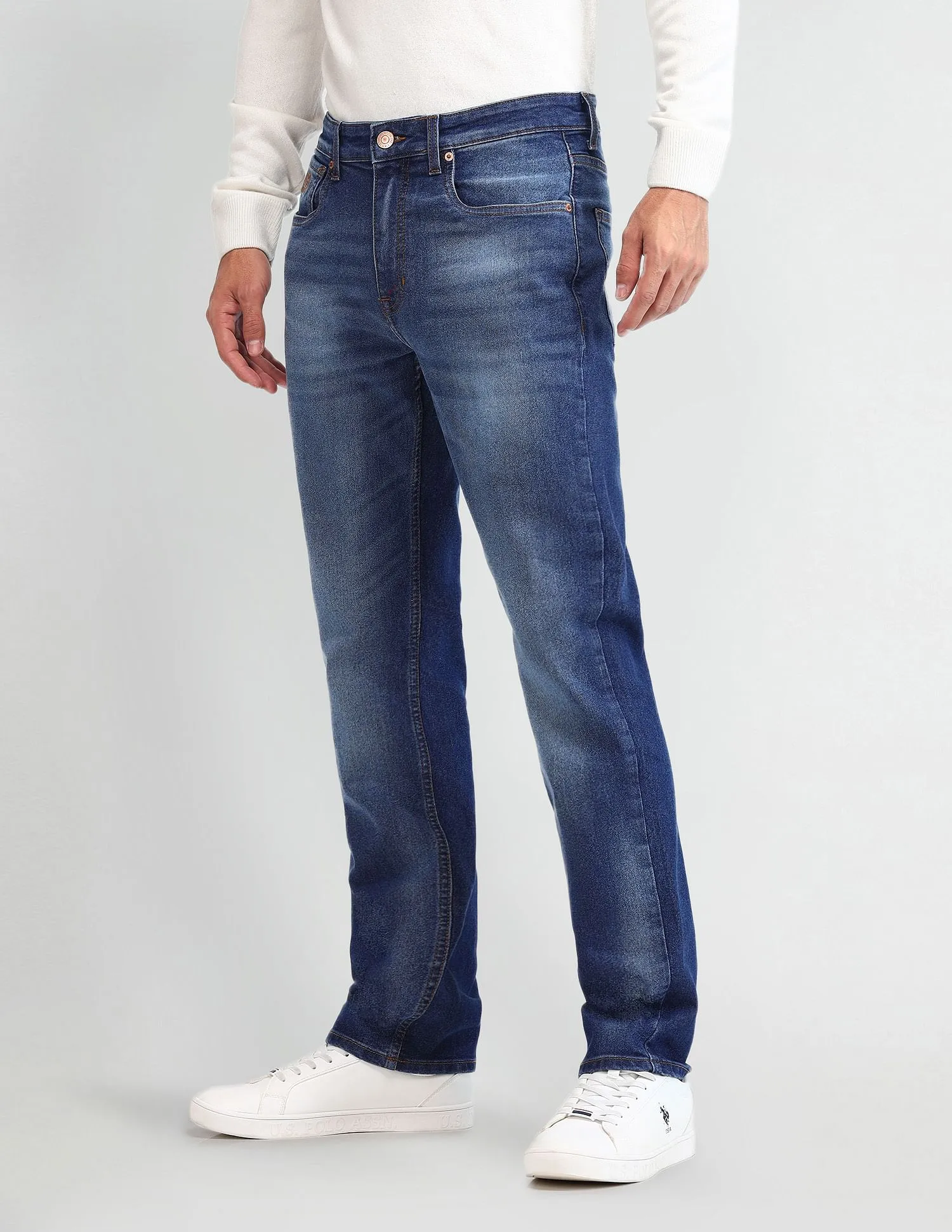 U.S. Polo Assn. Denim Co. Harold Slim Straight Fit Blue Jeans